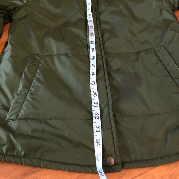J Crew Green Lightweight puffy Jacket Women men m - Picture 9 of 9